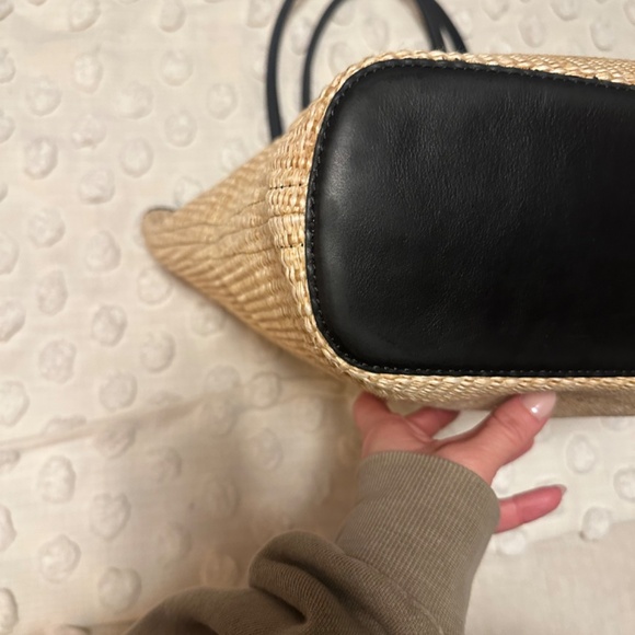 Madewell Leather-Trimmed Straw Tote - Picture 4 of 8